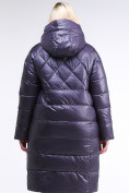 Оптом Куртка зимняя женская стеганная темно-фиолетового цвета 105-918_24TF в Перми, фото 5