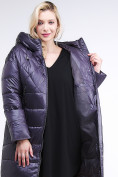 Оптом Куртка зимняя женская стеганная темно-фиолетового цвета 105-918_24TF в Казани, фото 7
