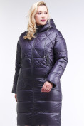 Оптом Куртка зимняя женская стеганная темно-фиолетового цвета 105-918_24TF в Казани, фото 3