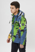 Оптом Куртка демисезонная для мальчика зеленого цвета 107Z в Казани, фото 6
