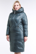 Оптом Куртка зимняя женская классическая  темно-зеленый цвета 108-915_16TZ в Перми, фото 3