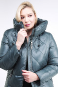 Оптом Куртка зимняя женская классическая  темно-зеленый цвета 108-915_16TZ в Перми, фото 6