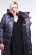 Оптом Куртка зимняя женская классическая  темно-фиолетовый цвета 108-915_24TF, фото 5