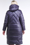 Оптом Куртка зимняя женская классическая  темно-фиолетовый цвета 108-915_24TF, фото 4