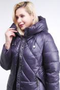 Оптом Куртка зимняя женская классическая  темно-фиолетовый цвета 108-915_24TF, фото 6
