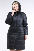 Оптом Куртка зимняя женская классическая черного цвета 108-915_701Ch в Новосибирске, фото 8