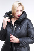 Оптом Куртка зимняя женская классическая черного цвета 108-915_701Ch в Новосибирске