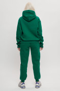 Оптом Трикотажный спортивный костюм женский с начесом темно-зеленого цвета 1084TZ, фото 6
