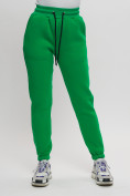 Оптом Джоггеры женские на флисе зимние зеленого цвета 1097Z, фото 3
