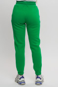 Оптом Джоггеры женские на флисе зимние зеленого цвета 1097Z, фото 5