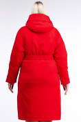 Оптом Куртка зимняя женская классическая красного цвета 110-905_4Kr, фото 5