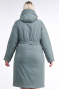 Оптом Куртка зимняя женская классическая цвета хаки 110-905_7Kh в Омске, фото 5