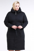 Оптом Куртка зимняя женская классическая черного цвета 110-905_701Ch в Новосибирске, фото 2