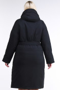 Оптом Куртка зимняя женская классическая черного цвета 110-905_701Ch в Санкт-Петербурге, фото 4
