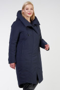 Оптом Куртка зимняя женская классическая темно-синего цвета 118-932_15TS в Самаре, фото 3
