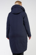 Оптом Куртка зимняя женская классическая темно-синего цвета 118-932_15TS в Перми, фото 4