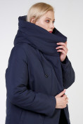 Оптом Куртка зимняя женская классическая темно-синего цвета 118-932_15TS, фото 7