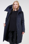 Оптом Куртка зимняя женская классическая темно-синего цвета 118-932_15TS в Уфе, фото 8