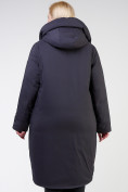 Оптом Куртка зимняя женская классическая темно-серого цвета 118-932_18TC, фото 5