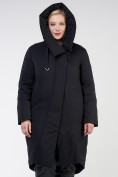Оптом Куртка зимняя женская классическая черного цвета 118-932_701Ch в Самаре, фото 7