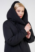 Оптом Куртка зимняя женская классическая черного цвета 118-932_701Ch в Казани, фото 8