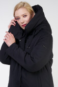 Оптом Куртка зимняя женская классическая черного цвета 118-932_701Ch в Омске, фото 9