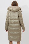 Оптом Пальто утепленное женское зимние бежевого цвета 11201B в Екатеринбурге, фото 7