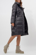 Оптом Пальто утепленное женское зимние черного цвета 11201Ch в Екатеринбурге, фото 14