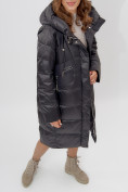 Оптом Пальто утепленное женское зимние черного цвета 11201Ch в Екатеринбурге, фото 16