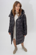 Оптом Пальто утепленное женское зимние черного цвета 11201Ch в Екатеринбурге, фото 17
