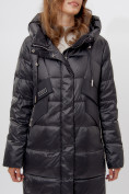 Оптом Пальто утепленное женское зимние черного цвета 11201Ch в Екатеринбурге, фото 6