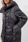 Оптом Пальто утепленное женское зимние черного цвета 11201Ch в Екатеринбурге, фото 8