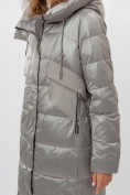 Оптом Пальто утепленное женское зимние светло-серого цвета 11201SS в Екатеринбурге, фото 15