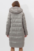 Оптом Пальто утепленное женское зимние светло-серого цвета 11201SS в Екатеринбурге, фото 9