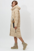 Оптом Пальто утепленное женское зимние бежевого цвета 11207B в Екатеринбурге, фото 15