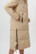 Оптом Пальто утепленное женское зимние бежевого цвета 11207B в Екатеринбурге, фото 18