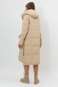 Оптом Пальто утепленное женское зимние бежевого цвета 11207B в Екатеринбурге, фото 5