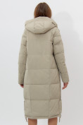 Оптом Пальто утепленное женское зимние бирюзового цвета 11207Br в Екатеринбурге, фото 16