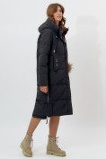 Оптом Пальто утепленное женское зимние черного цвета 11207Ch в Екатеринбурге, фото 2