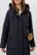 Оптом Пальто утепленное женское зимние черного цвета 11207Ch в Екатеринбурге, фото 13