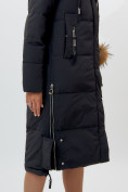 Оптом Пальто утепленное женское зимние черного цвета 11207Ch в Екатеринбурге, фото 15