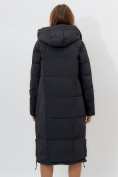 Оптом Пальто утепленное женское зимние черного цвета 11207Ch в Екатеринбурге, фото 16