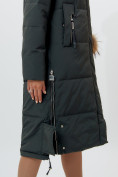 Оптом Пальто утепленное женское зимние темно-зеленого цвета 11207TZ в Екатеринбурге, фото 15