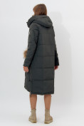 Оптом Пальто утепленное женское зимние темно-зеленого цвета 11207TZ в Екатеринбурге, фото 7