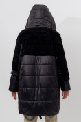 Оптом Пальто утепленное женское зимние черного цвета 11209Ch в Екатеринбурге, фото 10