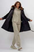 Оптом Пальто утепленное женское зимние черного цвета 11209Ch, фото 6