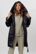 Оптом Пальто утепленное женское зимние черного цвета 11209Ch в Екатеринбурге, фото 8