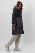 Оптом Пальто утепленное женское зимние темно-серого цвета 11209TC в Екатеринбурге, фото 7