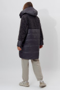 Оптом Пальто утепленное женское зимние темно-серого цвета 11209TC в Екатеринбурге, фото 4