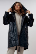 Оптом Пальто утепленное женское зимние темно-зеленого цвета 11209TZ в Екатеринбурге, фото 6